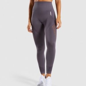 Gym Shark Energy Seamless Slate Lavender Leggings